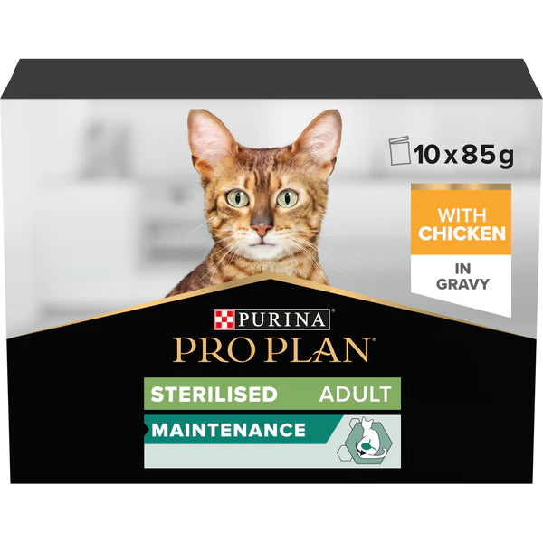 Adult Sterilised chicken in gravy 10 x 85g