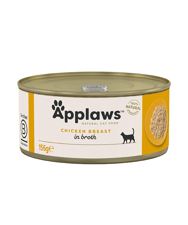 Applaws Chicken Breast in Broth Wet Cat Food Tin - 156 G
