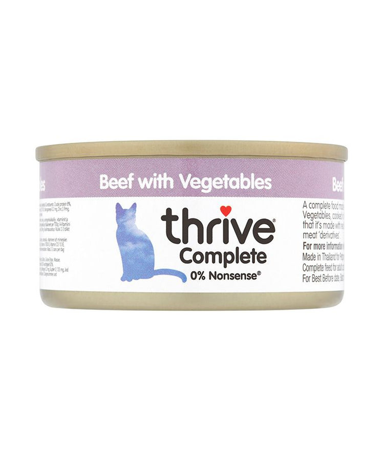 Thrive Complete Beef with Vegetables Wet Cat Food 75g - 75 G