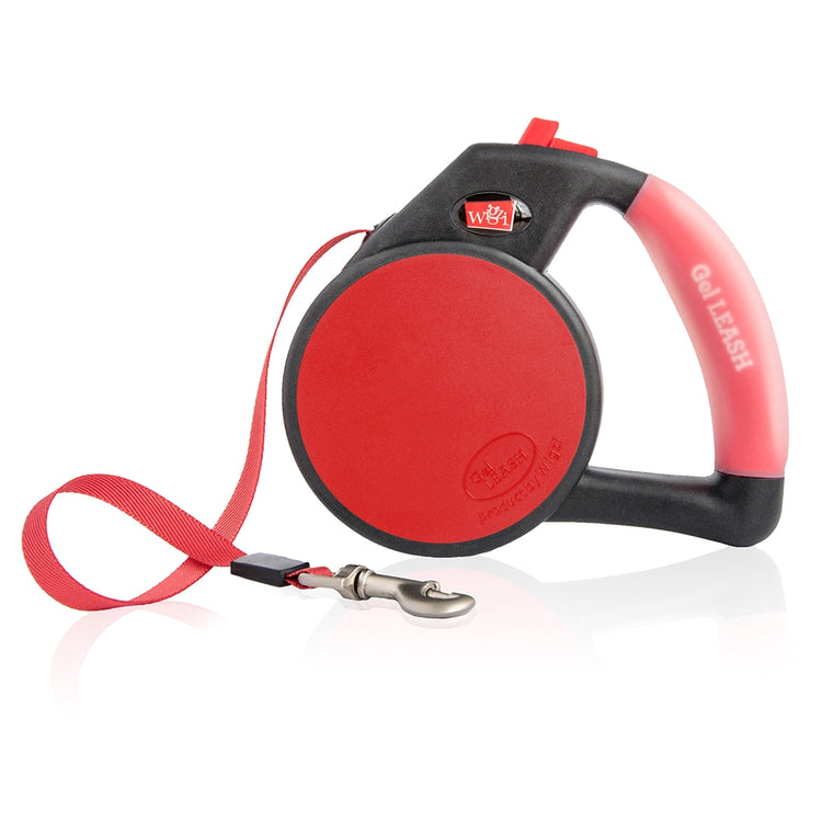 Wigzi Retractable Tape Gel Handle Leash Large