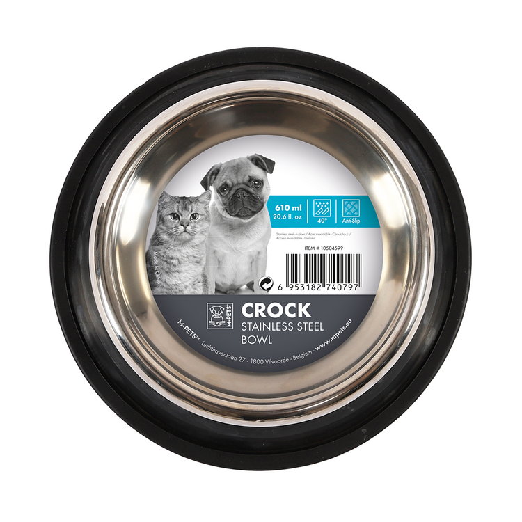 M-PETS Crock Stainless Steel Bowl