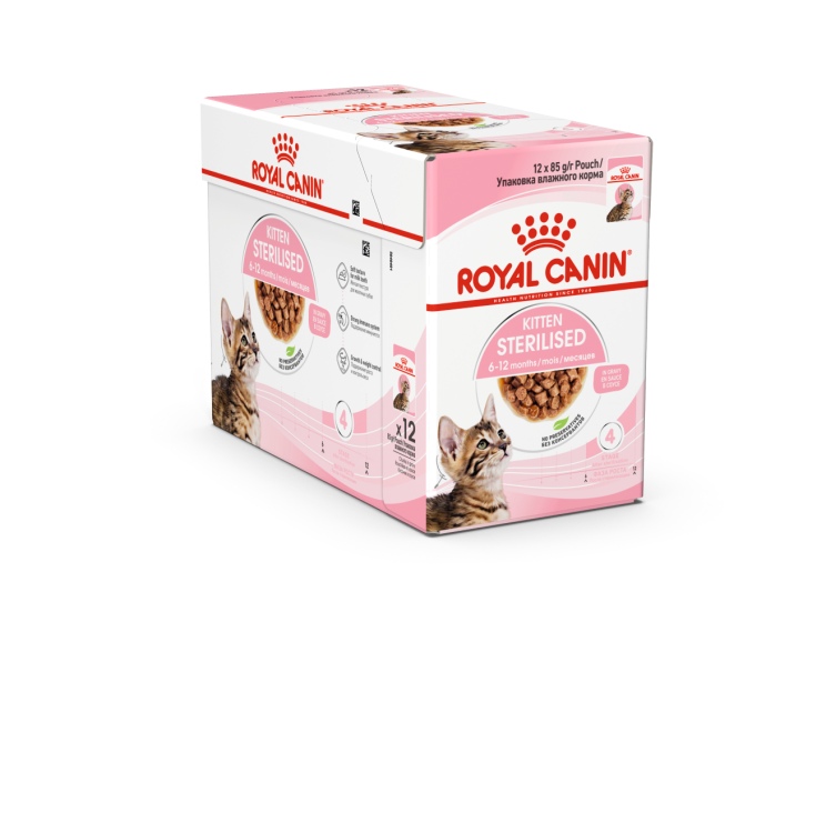 Royal Canin Kitten Sterilised Gravy (Wet Food - Pouches) 12 x 85 g