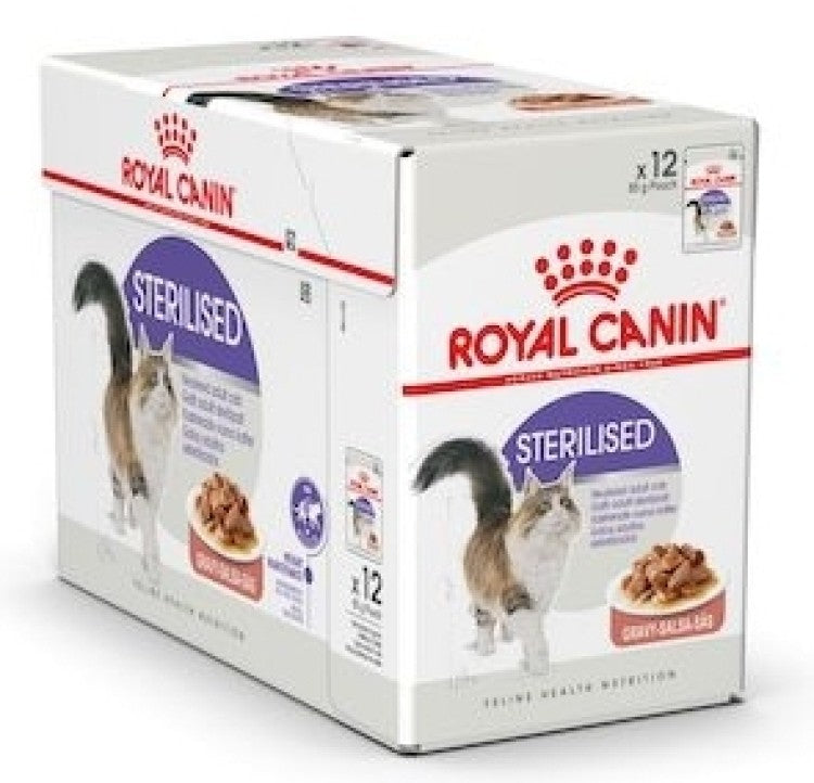 Royal Canin Sterilised Gravy (Wet Food - Pouches) 12 x 85 g