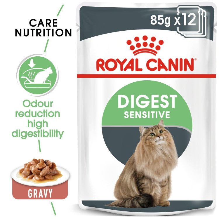 Royal Canin Digest Sensitive Gravy (Wet Food - Pouches) 12 x 85 g