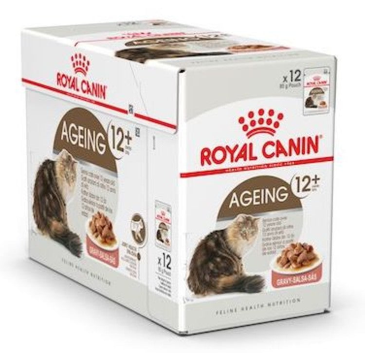 Royal Canin Ageing 12+ Gravy (Wet Food - Pouches) 12 x 85 g