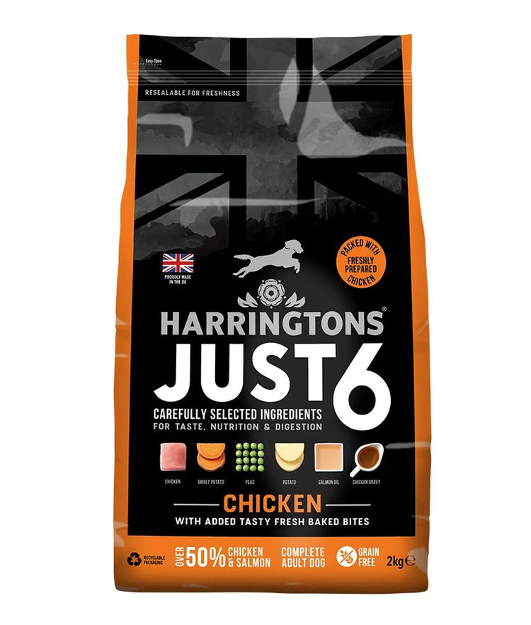 Harringtons Just 6 Chicken Grain Free Adult Dry Dog Food