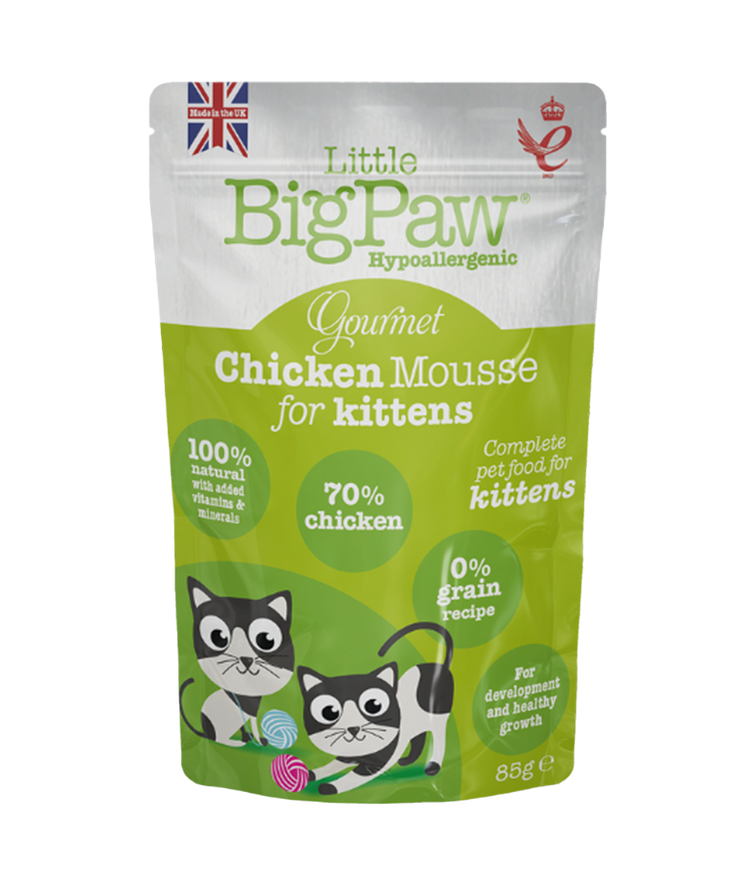 Little BigPaw Gourmet Chicken Mousse Wet Kitten Food 85g