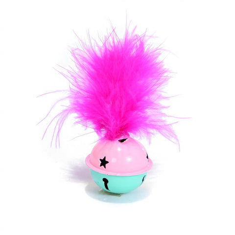 Bell With Feathers Interactive Cat Toy