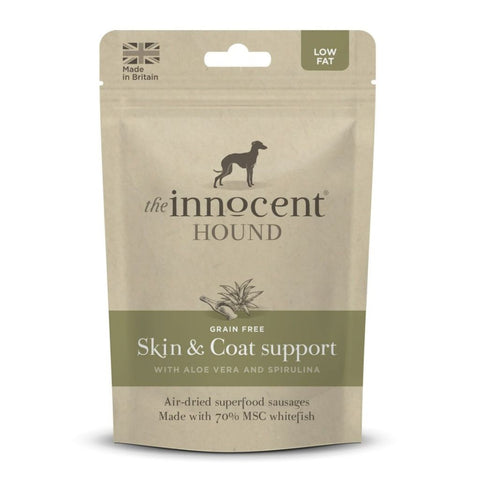 The Innocent Hound Skin & Coat White Fish Aloe Vera & Spirulina Dog Sausages 10pcs - 10 Pcs