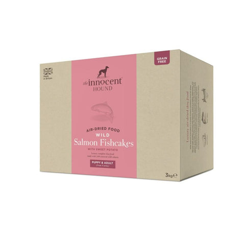 The Innocent Hound Air-Dried Wild Salmon Fishcakes with Sweet Potato Puppy & Adult Dry Dog Food