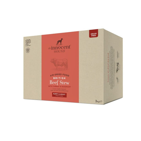 The Innocent Hound Air-Dried British Beef Stew with Carrot & Rosemary Puppy & Adult Dry Dog Food