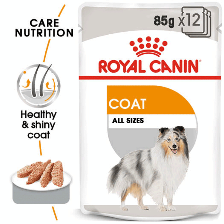 Royal Canin Coat Care (WET FOOD - Pouches) 12 x 85g