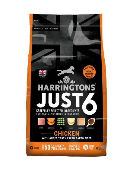 Harringtons Just 6 Chicken Grain Free Dry Dog Food