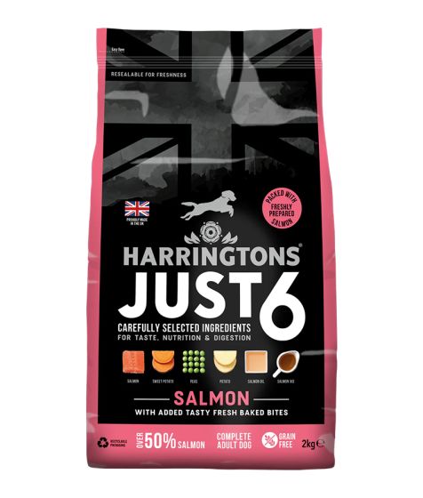 Harringtons Just 6 Salmon Grain Free Dry Dog Food