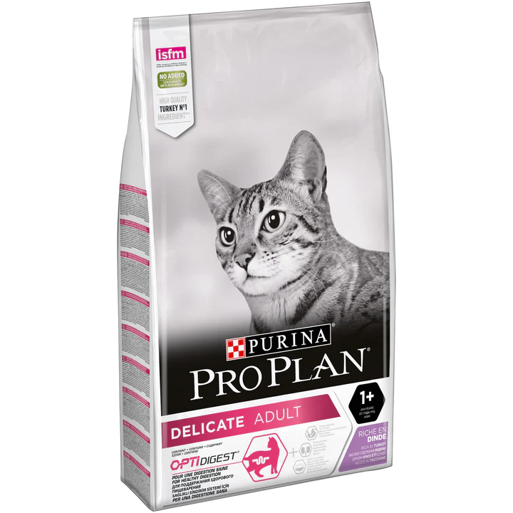 Purina Pro Plan Delicate Cat Food with Turkey, 10kg