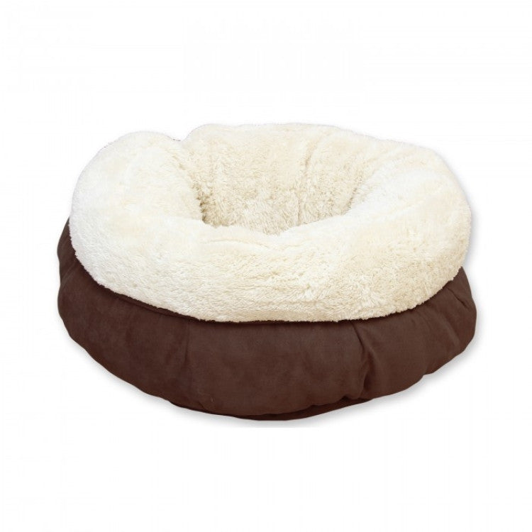 Lambswool Donut Cat Bed - 0