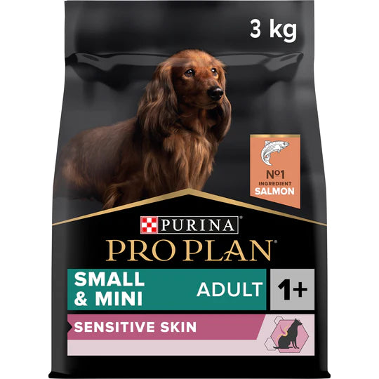 Purina Pro Plan Sensitive Skin Small and Mini Adult, Dry Dog food with Salmon, 3kg