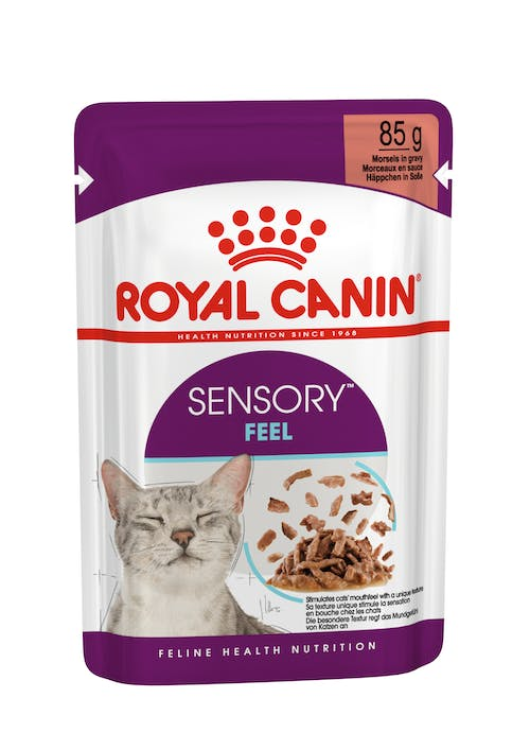 Royal Canin Sensory Feel Gravy (WET FOOD - POUCHES) 12x85G