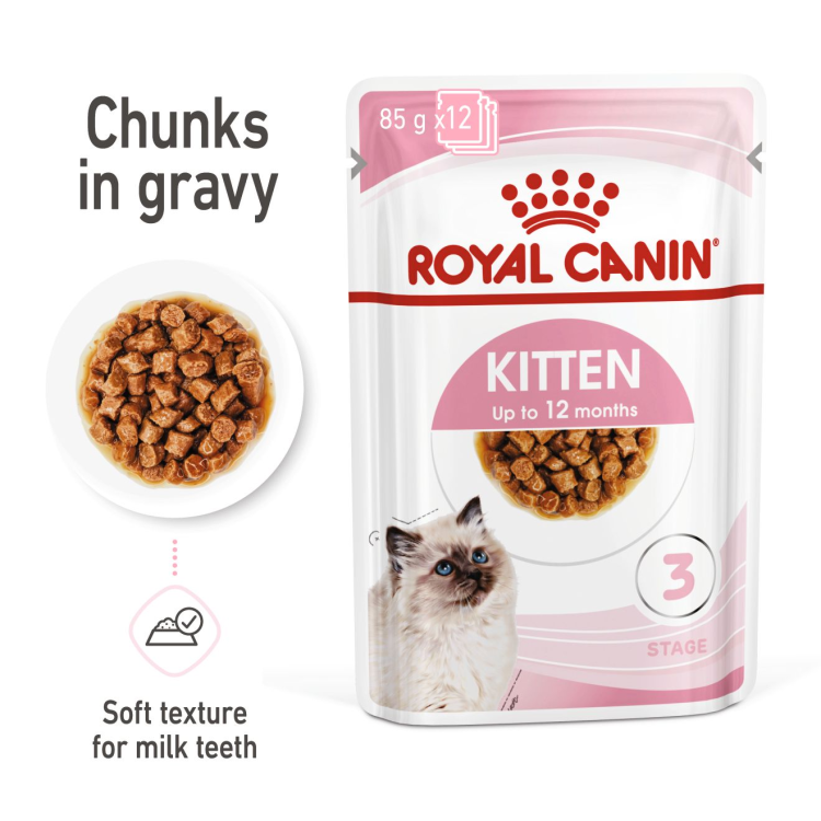 Royal Canin Kitten Gravy (WET FOOD - Pouches) - 0