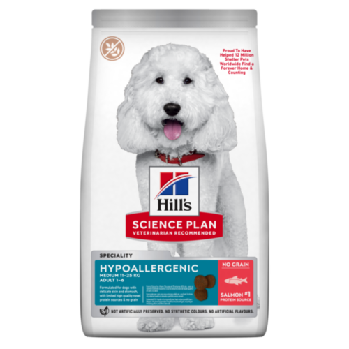 Hill’s Science Plan Hypoallergenic Medium Breed Adult Dry Dog Food With Salmon