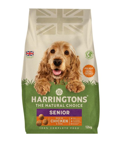 Harringtons Complete Chicken Rice Senior Dry Food 12 KG