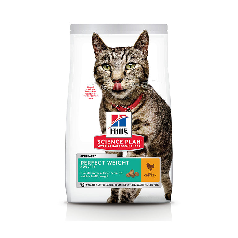 Hill’s Science Plan Perfect Weight Adult Cat Food With Chicken