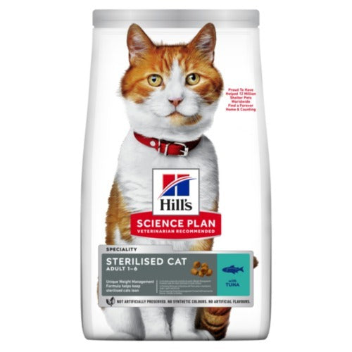 Hill’s Science Plan Sterilised Cat Adult Cat Food With Tuna (1.5kg)