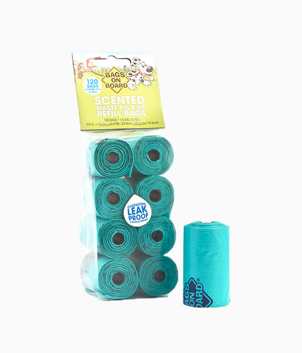 BOB Refill Bags Scented Green Roll 120 bags(8x15)