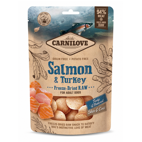 Carnilove Freeze-Dried Raw Snacks Salmon & Turkey