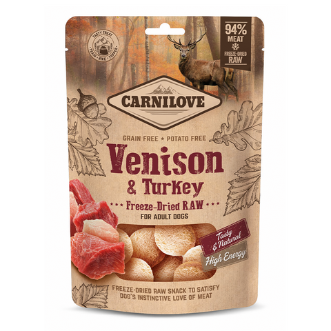 Carnilove Freeze-Dried Raw Snacks Venison & Turkey