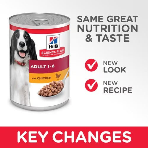 Hill’s Science Plan Adult Dog Food With Chicken (12x370g) - 0