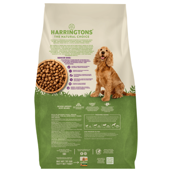 Harringtons Complete Chicken Rice Senior Dry Food 12 KG - 0