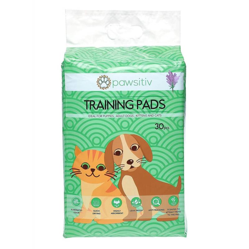 PAWSITIV MULTIFUNCTIONAL TRAINING AND PEE PADS FOR PUPPY, KITTEN, DOG AND CAT - LAVENDER SCENTED