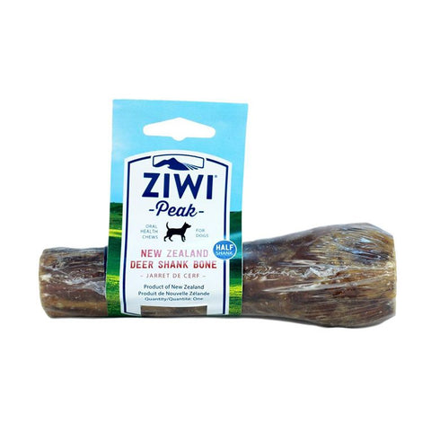 ZIWI Peak Venison Deer Shank Bone Dog Treats Half
