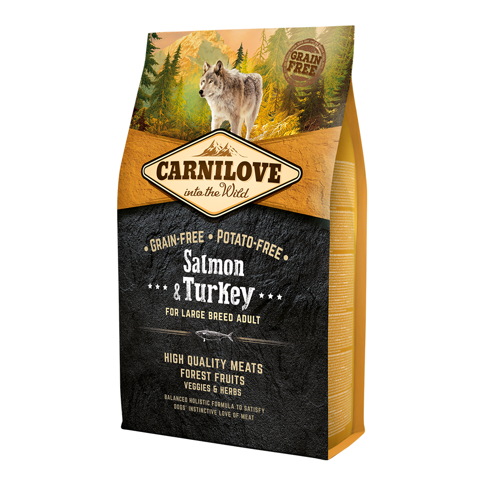 Carnilove Salmon & Turkey For Large Breed Adult Dogs 4kg