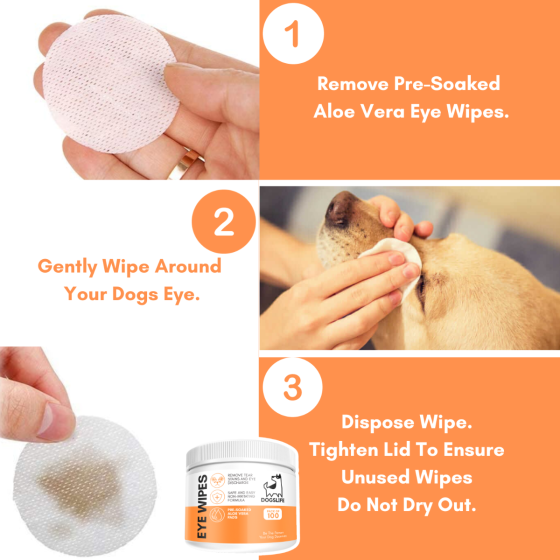 DogsLife Eye Wipes Aloe Vera Dog 100pcs