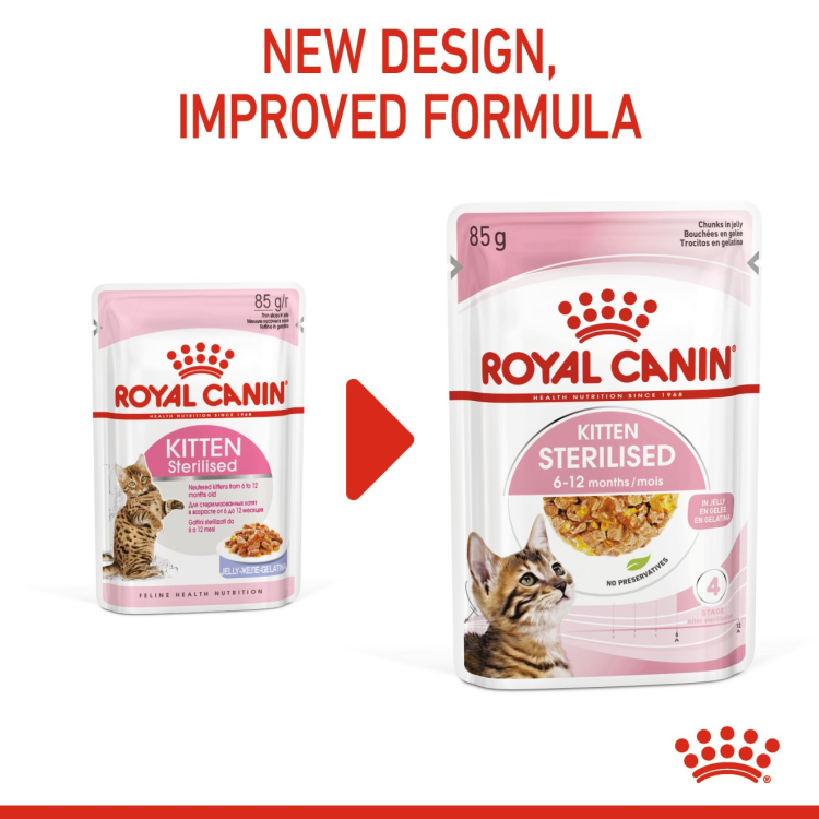 Royal Canin Kitten Sterilised Jelly (WET FOOD - Pouches)