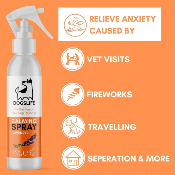 DogsLife Calming Lavender Dog Spray 250ml - 0