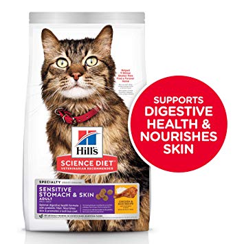 Hill’s Science Plan Sensitive Stomach & Skin Adult Cat Food With Chicken (1.5kg) - 0