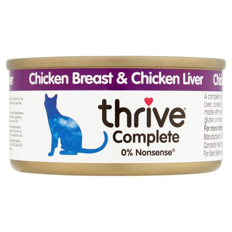 Thrive Complete Chicken & Chicken Liver Wet Cat Food 75g - 75 G