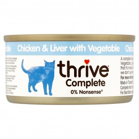 Thrive Complete Chicken & Liver with Vegetable Wet Cat Food 75g - 75 G