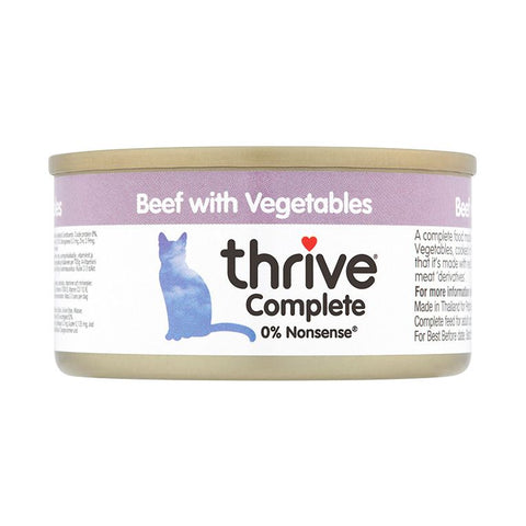 Thrive Complete Beef with Vegetables Wet Cat Food 75g - 75 G