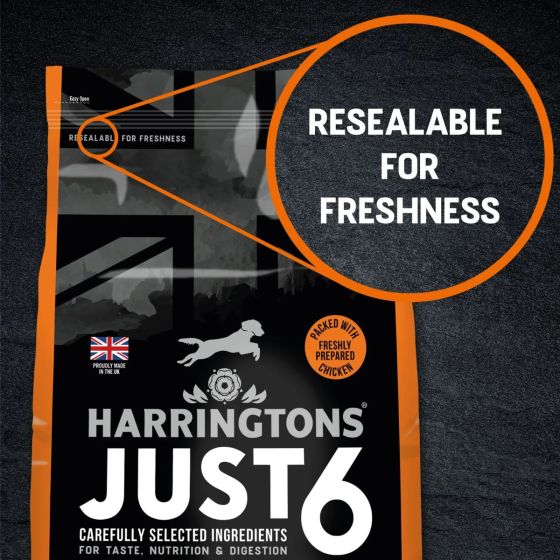 Harringtons Just 6 Chicken Grain Free Dry Dog Food