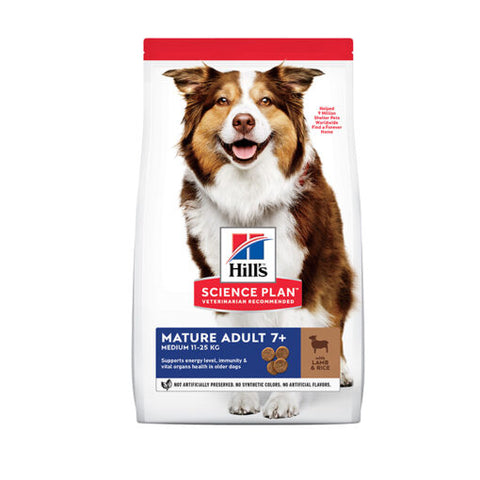 Hill’s Science Plan Medium Mature Adult 7+ Dog Food With Lamb&Rice
