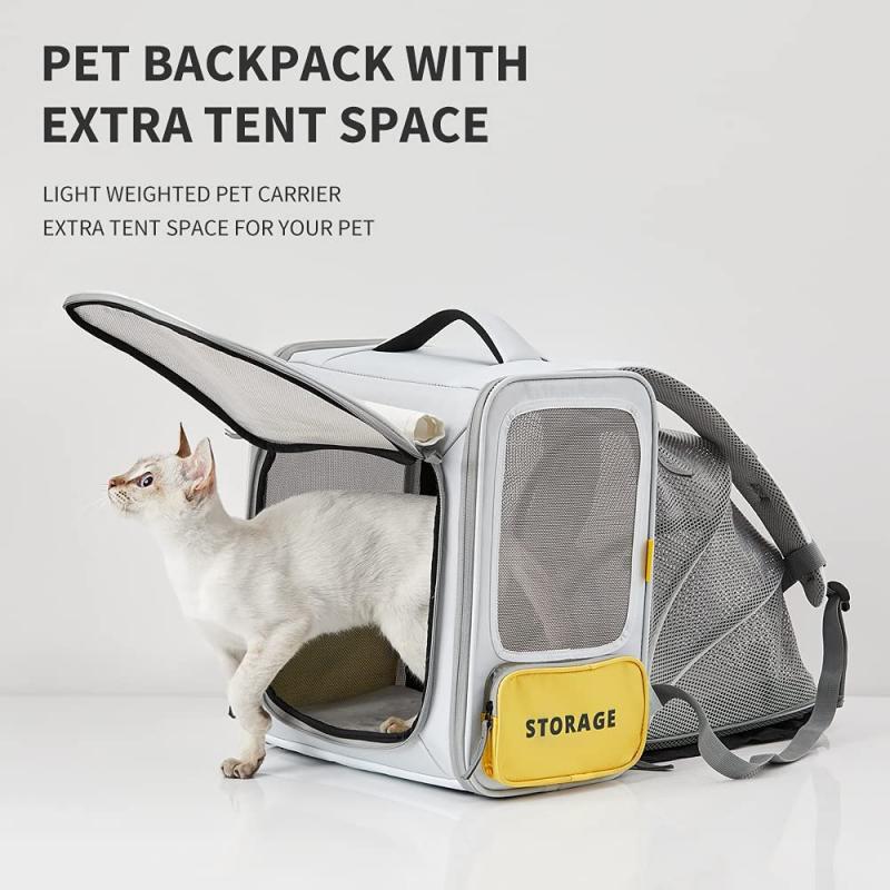 PETKIT 'BREEZY' CAT CARRIER FOR KITTEN, PUPPY AND SMALL ANIMALS - GREY - 0