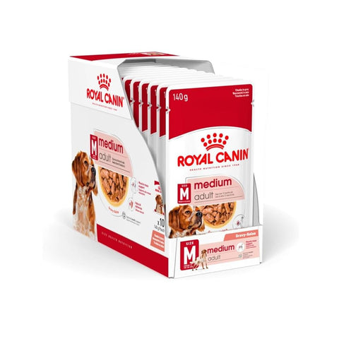 Royal Canin Medium Adult (WET FOOD - Pouches) 10 x 140g