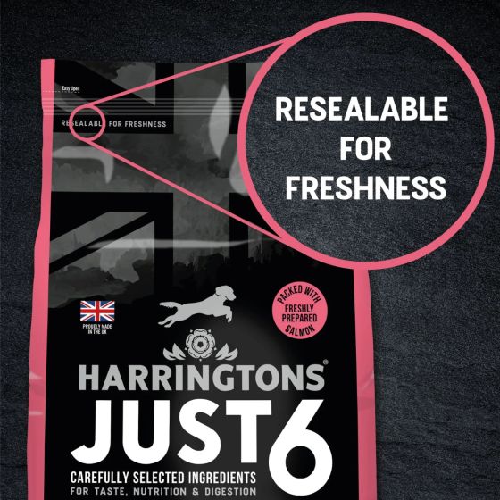 Harringtons Just 6 Salmon Grain Free Dry Dog Food