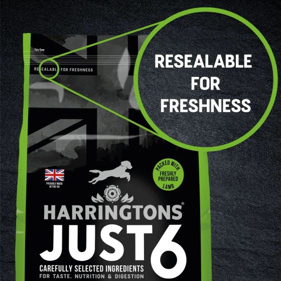 Harringtons Just 6 Lamb Grain Free Dry Dog Food