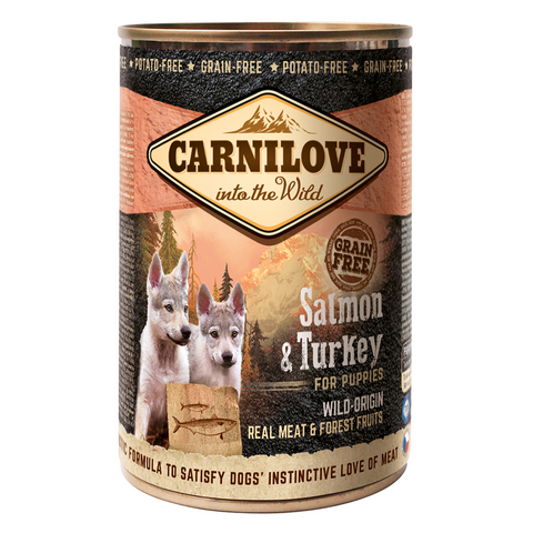 Carnilove Salmon & Turkey for Puppies (Wet Food Cans)