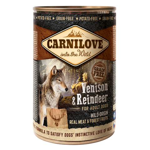 Carnilove Venison & Reindeer for Adult Dogs (Wet Food Cans)